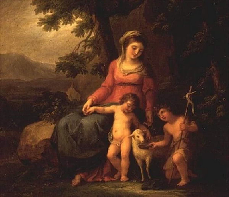 Angelika Kauffmann - 105, La Vergine Maria con il Bambino Gesù e San Giovanni Battista